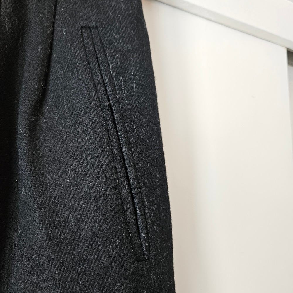 Vintage Norton McNaughton 100% Wool Dress Pants Pleated High Waist Black Classic - Picture 6 of 7